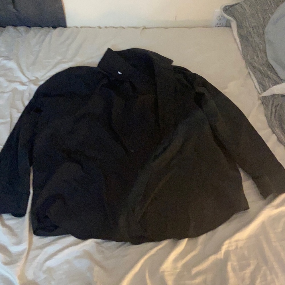 Black button down dress shirt